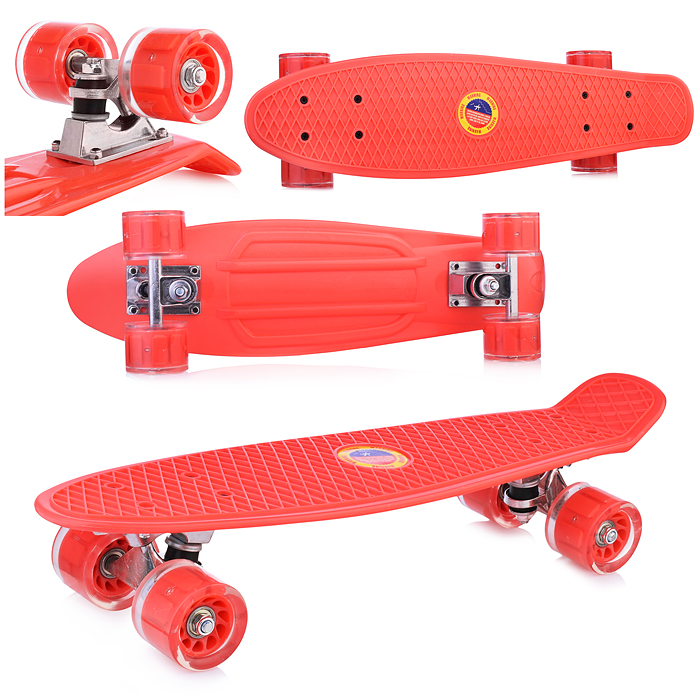 Фото к товару Скейт детский 3142, 55 см, колесо PU со светом Скейт детский 3142, 55 см, колесо PU со светом