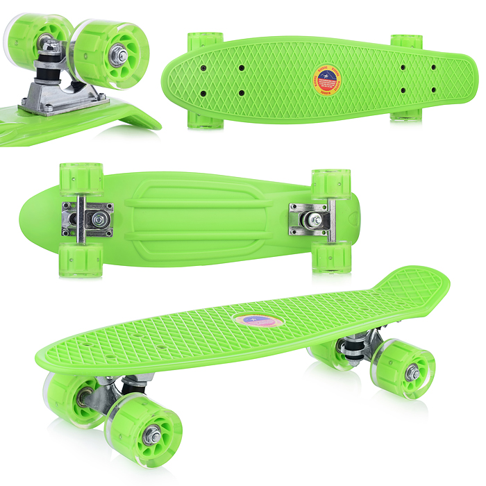 Фото к товару Скейт детский 3142, 55 см, колесо PU со светом Скейт детский 3142, 55 см, колесо PU со светом