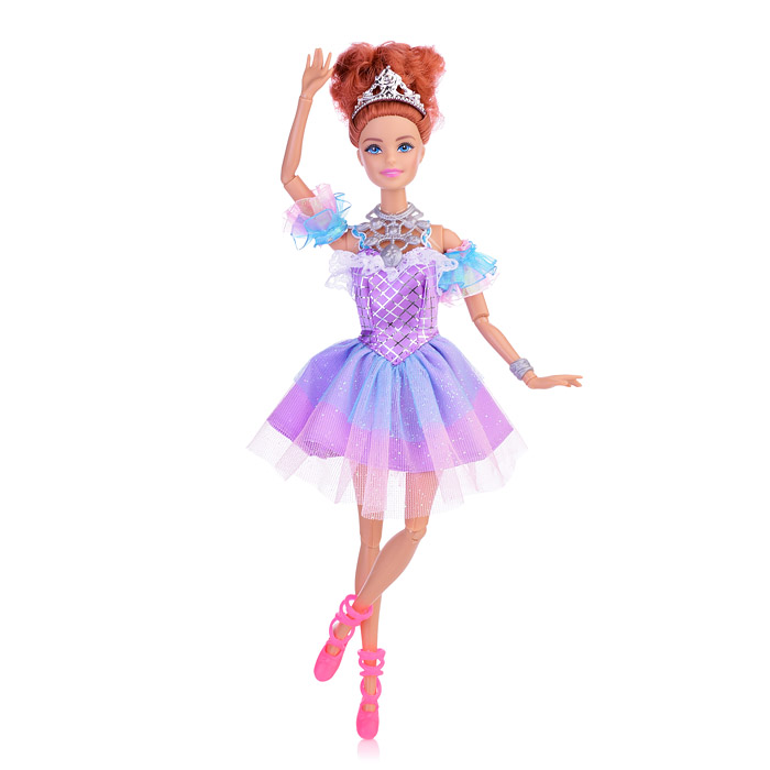 Кукла София 29 см (руки и ноги сгиб, балерина, ресницы, акс,) в коробке