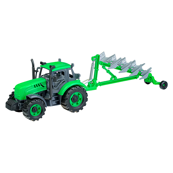 Фото к товару Трактор "Прогресс" с плугом инерционный (зелёный) (в коробке) Трактор "Прогресс" с плугом инерционный (зелёный) (в коробке)
