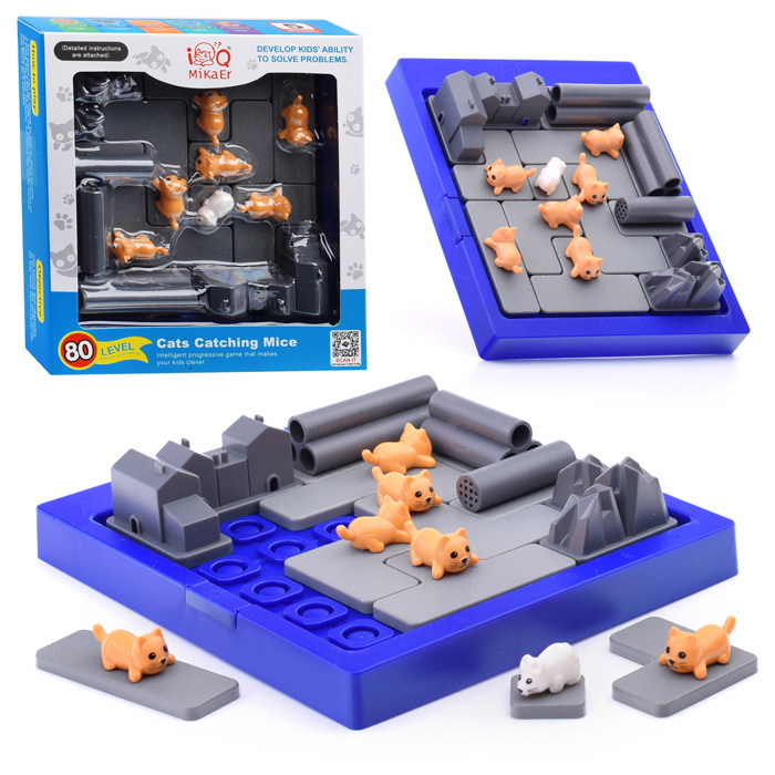 Игра развивающая R168-2 "Кошки-мышки" в коробке