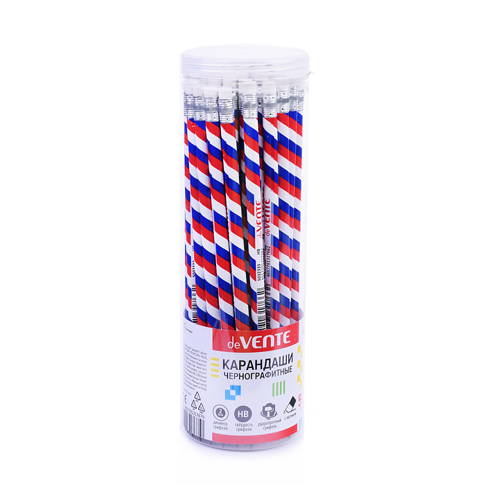 Фото к товару Карандаш чернографитный "Триколор" HB, диаметр грифеля 2 мм, круглый корпус, с запечаткой в Карандаш чернографитный "Триколор" HB, диаметр грифеля 2 мм, круглый корпус, с запечаткой в