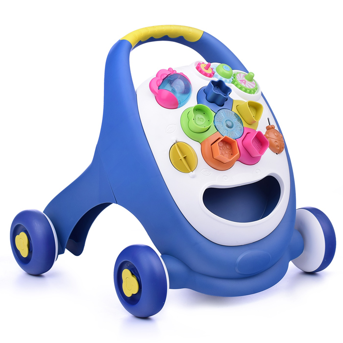 Фото к товару Ходунки QX-91157E "Цветочек" с сортером, в коробке Ходунки QX-91157E "Цветочек" с сортером, в коробке