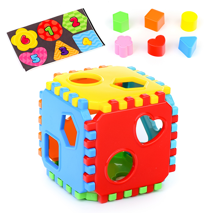 Игрушка развивающая "Куб" (в сеточке) Игрушка развивающая "Куб" (в сеточке)