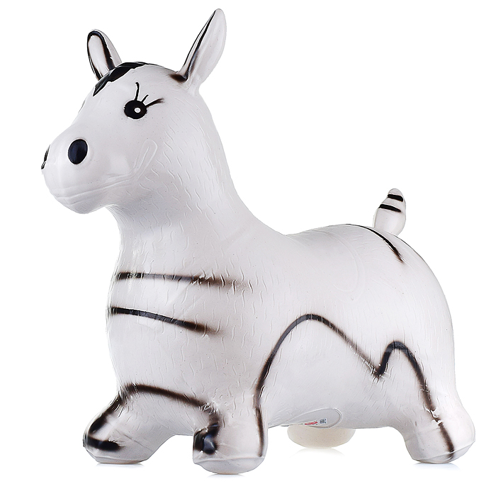 Прыгун "Ослик" 00-0873 белый с черными полосками Прыгун "Ослик" 00-0873 белый с черными полосками