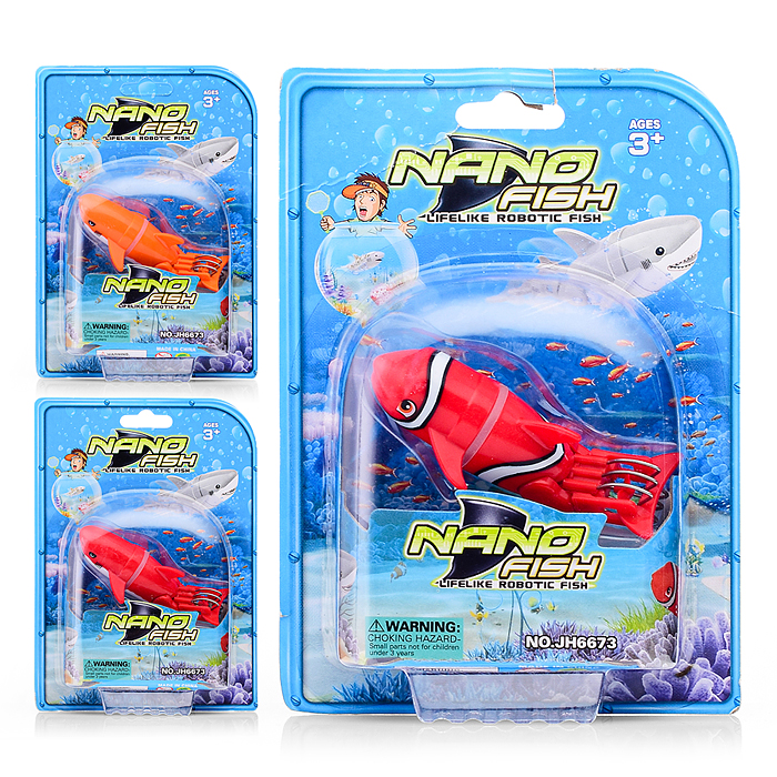 Рыбка JH6673 на батарейках, на листе Рыбка JH6673 на батарейках, на листе