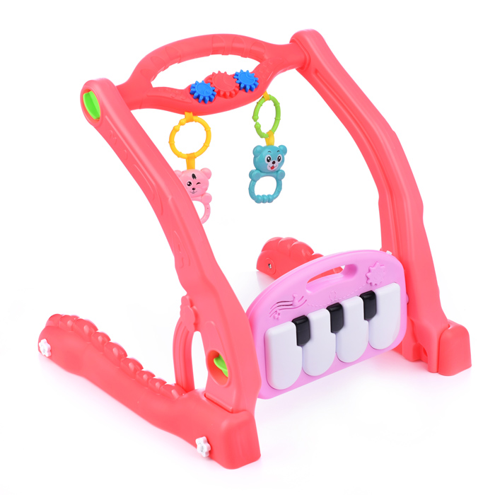 Фото к товару Коврик развивающий/ходунки 696-R29 "Веселые друзья" розовый, с пианино, в коробке Коврик развивающий/ходунки 696-R29 "Веселые друзья" розовый, с пианино, в коробке