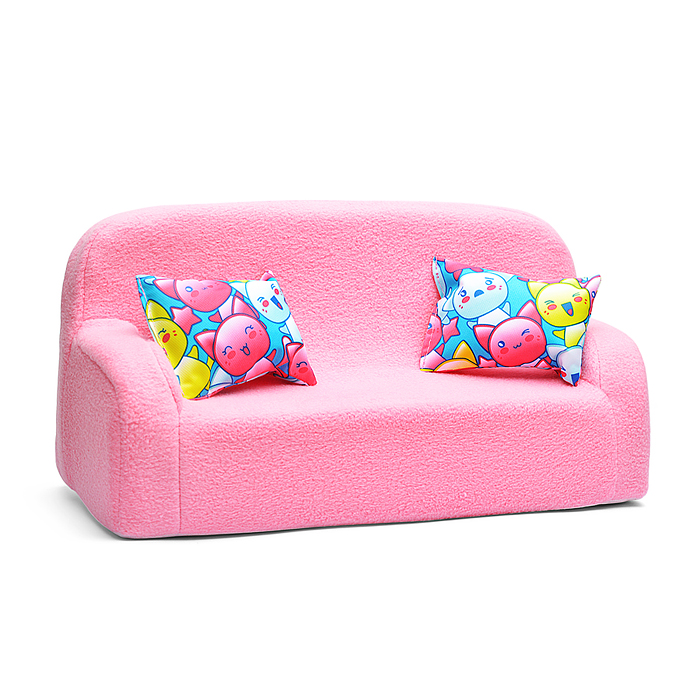 Фото к товару Мягкая мебель для куклы: Диван+2кресла Мягкая мебель для куклы: Диван+2кресла