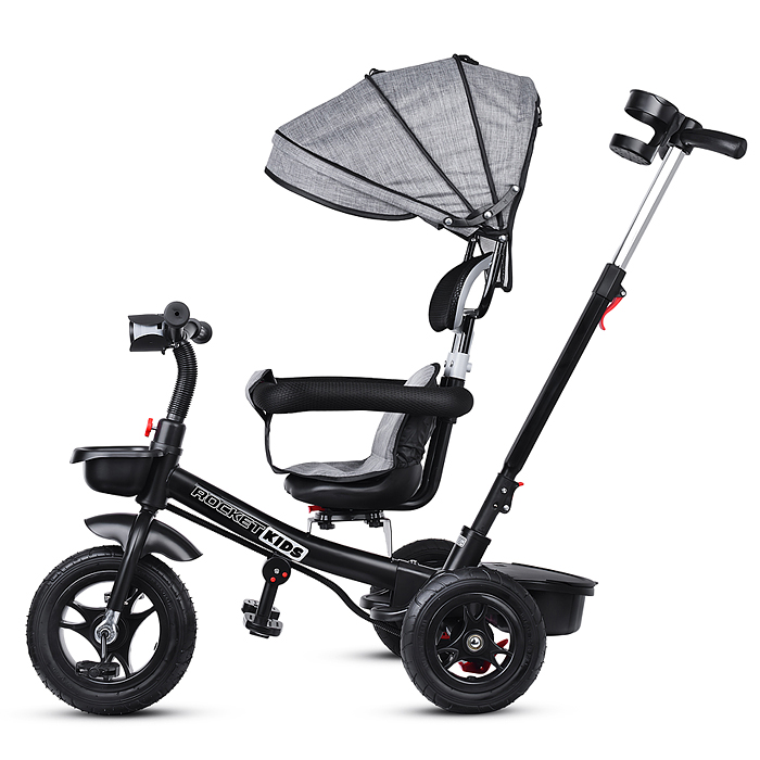 Фото к товару Велосипед 208-2 3-х колесный, серый Велосипед 208-2 3-х колесный, серый