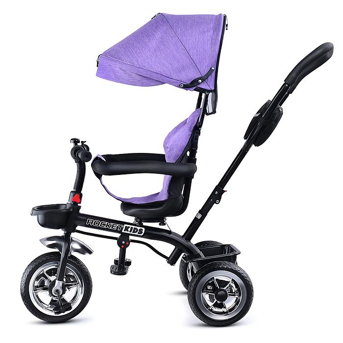 Фото к товару Велосипед 6166FP-2 3-х колесный, фиолетовый Велосипед 6166FP-2 3-х колесный, фиолетовый