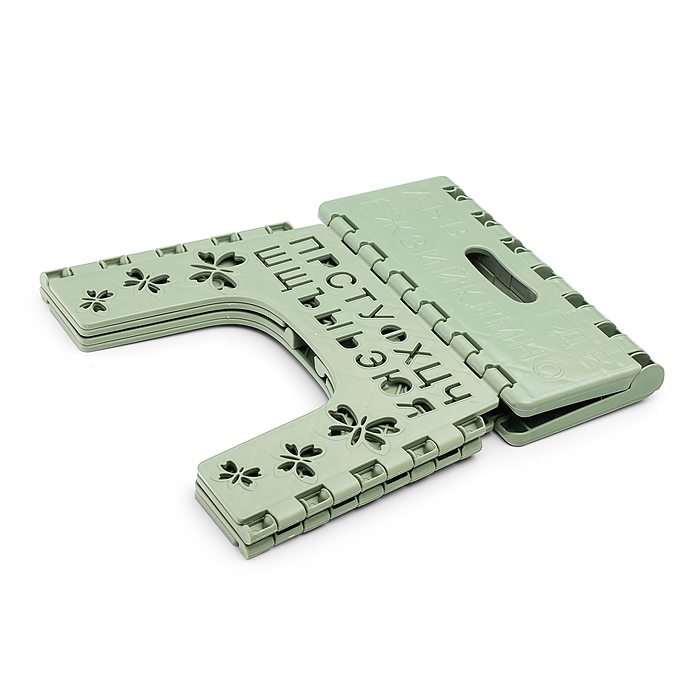 Фото к товару Табурет детский "Алфавит" салатовый Табурет детский "Алфавит" салатовый