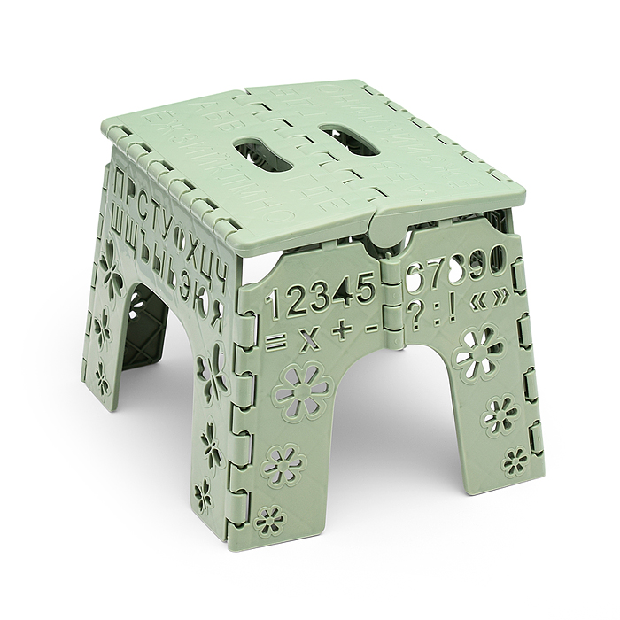 Фото к товару Табурет детский "Алфавит" салатовый Табурет детский "Алфавит" салатовый
