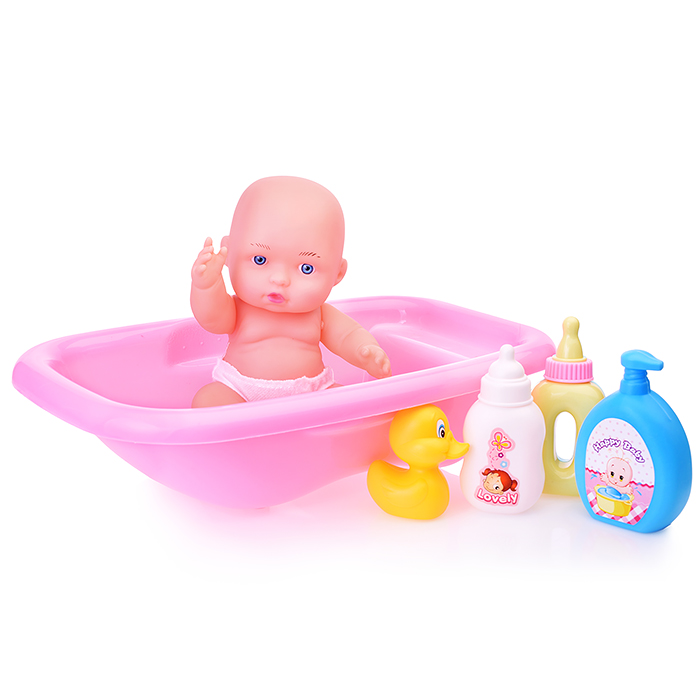 Пупс 6666-35 с аксессуарами, в сетке