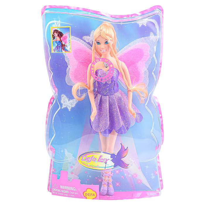 Фото к товару Кукла 8196 с крыльями на батарейках, в коробке Кукла 8196 с крыльями на батарейках, в коробке