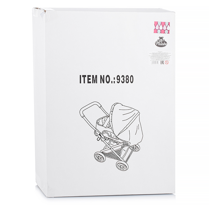 Фото к товару Коляска для кукол 9380 в коробке Коляска для кукол 9380 в коробке