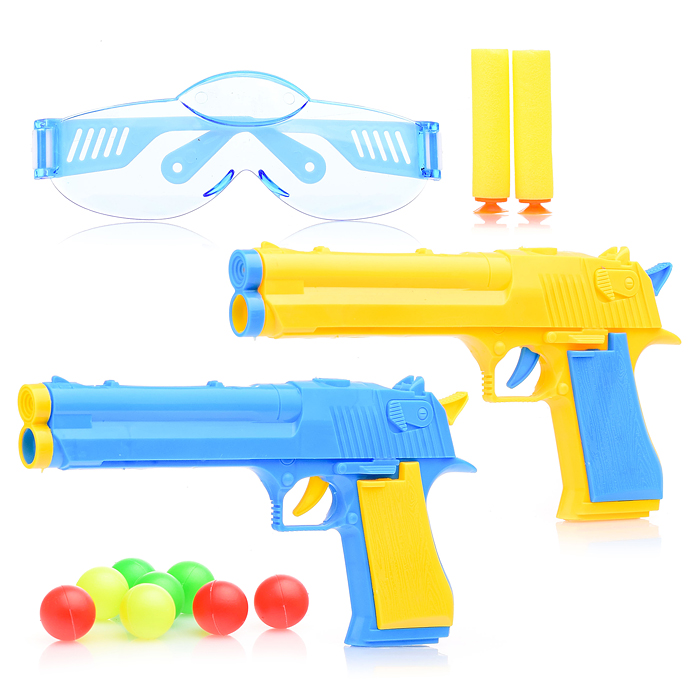 Пистолет 233-22 с мягкими полимерными пулями и шариками, в пакете Пистолет 233-22 с мягкими полимерными пулями и шариками, в пакете