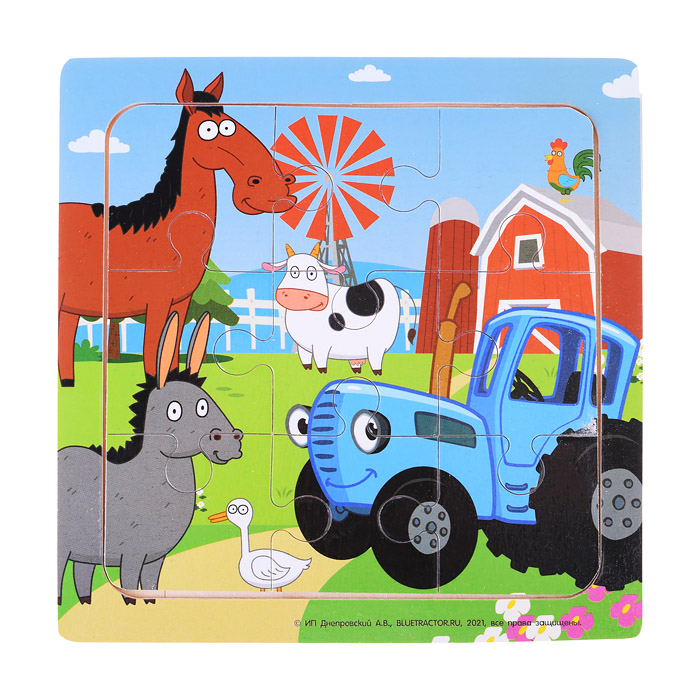 Пазл 15*15 "Синий Трактор" Пазл 15*15 "Синий Трактор"