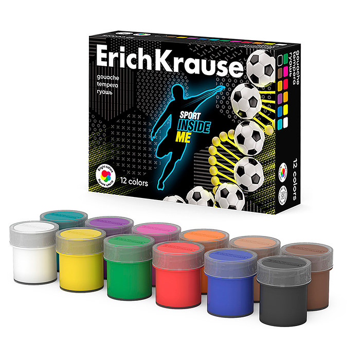 Гуашь Sport DNA 12 цветов по 20 мл. Гуашь Sport DNA 12 цветов по 20 мл.