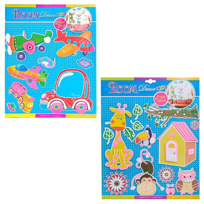 Наклейки для декорирования с объемным рисунком 30*38см Наклейки для декорирования с объемным рисунком 30*38см