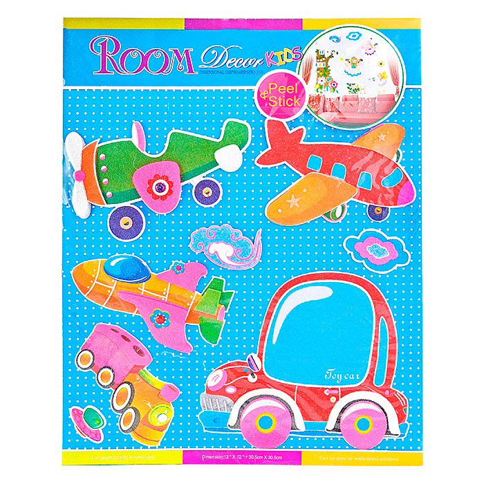 Фото к товару Наклейки для декорирования с объемным рисунком 30*38см Наклейки для декорирования с объемным рисунком 30*38см