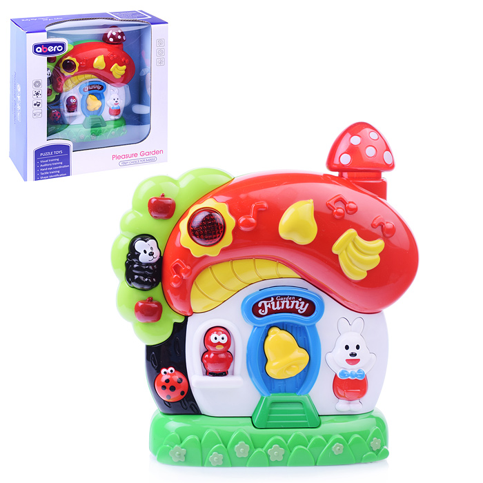 Развивающая игрушка QX-91073E "Домик-грибок" в коробке Развивающая игрушка QX-91073E "Домик-грибок" в коробке