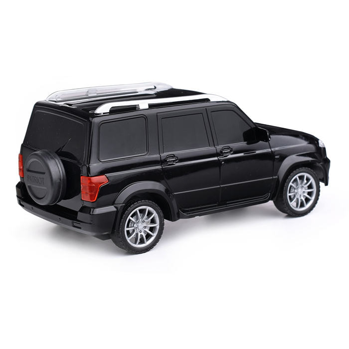 Машина р/у UAZ Патриот 19 см, (свет, черный) в коробке