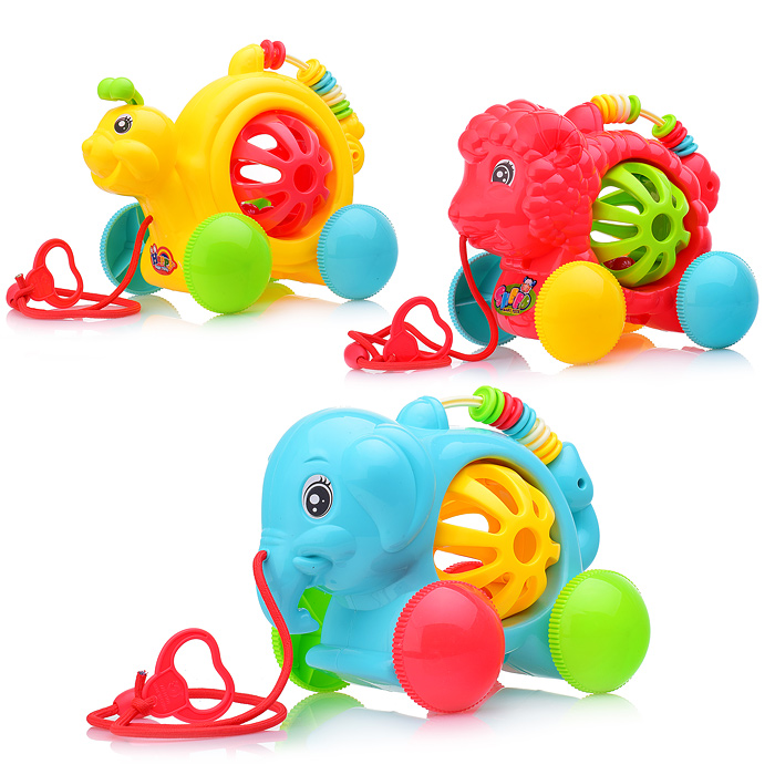 Каталка A0334-0337 "Животные" в ассортименте, в сетке Каталка A0334-0337 "Животные" в ассортименте, в сетке