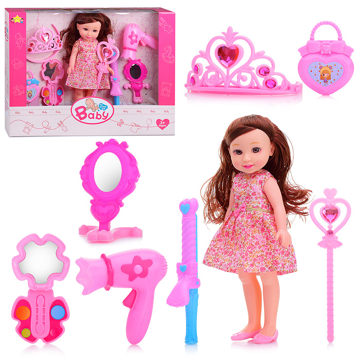 Кукла Ангелина 12088-53 (с аксессуарами стилиста) в коробке Кукла Ангелина 12088-53 (с аксессуарами стилиста) в коробке