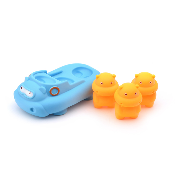 Фото к товару Игрушка для купания HE0288 "Бегемотики" в сетке Игрушка для купания HE0288 "Бегемотики" в сетке