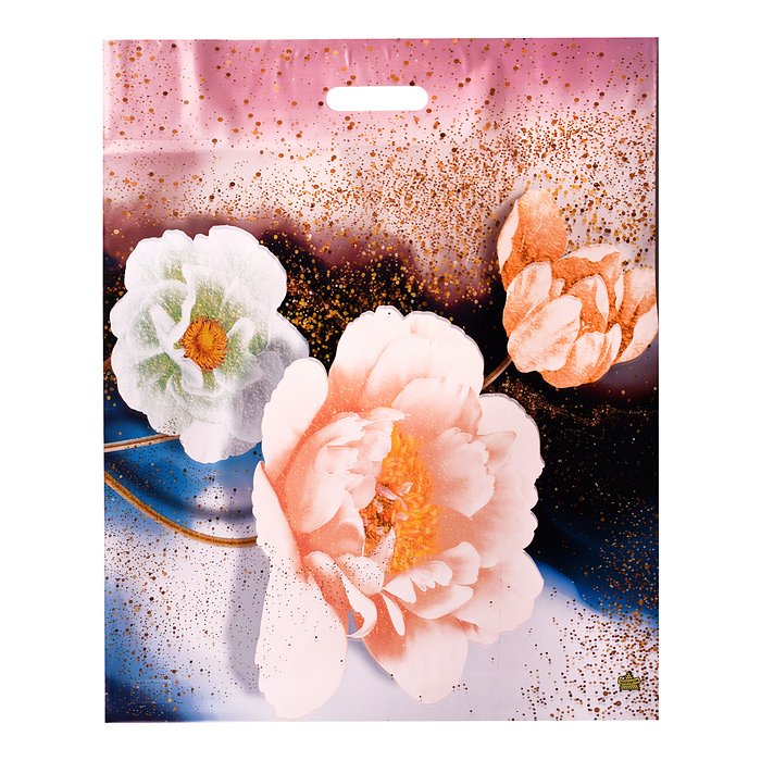 Пакет "Цветочный" вырубной (600х500х100)
