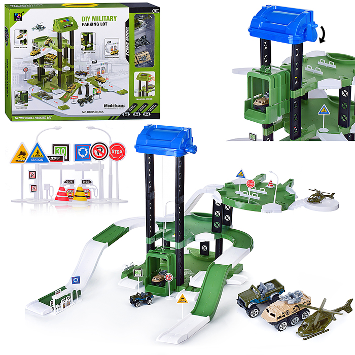 Парковка BBQ550-37B "Военный паркинг" в коробке Парковка BBQ550-37B "Военный паркинг" в коробке