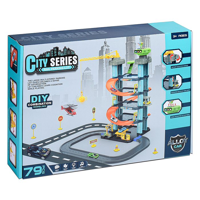 Фото к товару Парковка P3089 "Город" 79 дет., в коробке Парковка P3089 "Город" 79 дет., в коробке