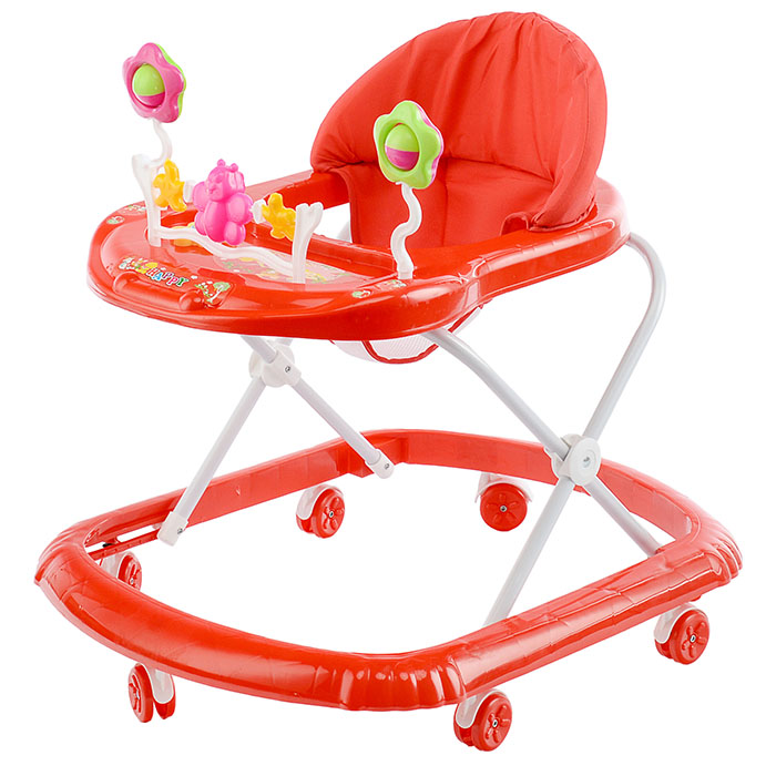 Ходунки 902-B-5 "Бабочка с цветочками" (красный) в пакете Ходунки 902-B-5 "Бабочка с цветочками" (красный) в пакете