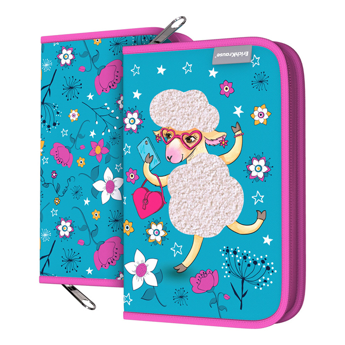 Пенал-книжка без наполнения 135x205x30мм Flower Sheep Пенал-книжка без наполнения 135x205x30мм Flower Sheep