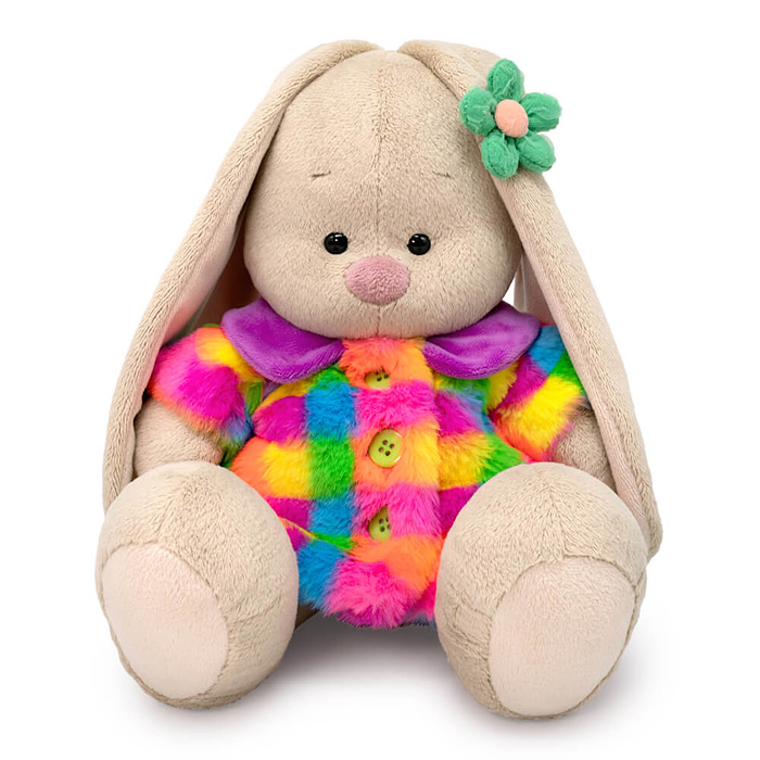 Зайка Ми в шубке мультиколор (большой) Зайка Ми в шубке мультиколор (большой)