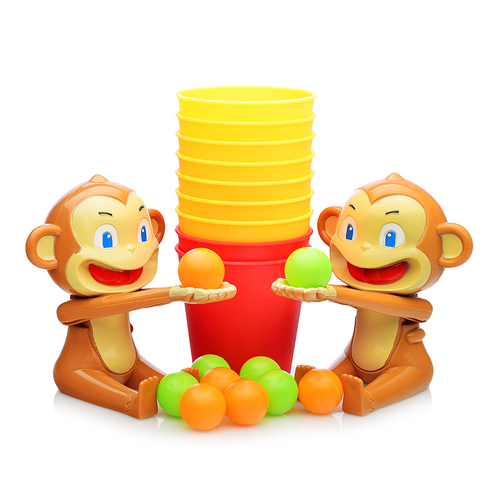 Фото к товару Настольная игра XS977-32 "Попади в цель" Обезьянки в коробке Настольная игра XS977-32 "Попади в цель" Обезьянки в коробке