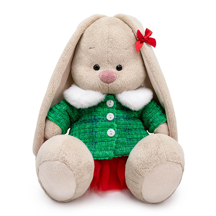 Зайка Ми в курточке с меховым воротником и юбке (большой) Зайка Ми в курточке с меховым воротником и юбке (большой)