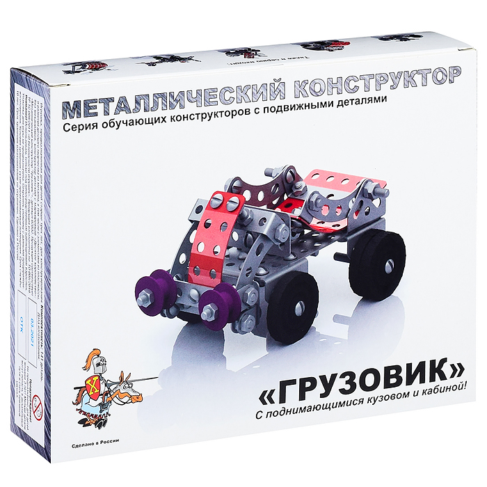 Фото к товару Конструктор мет.с подвижными деталями "Грузовик" Конструктор мет.с подвижными деталями "Грузовик"