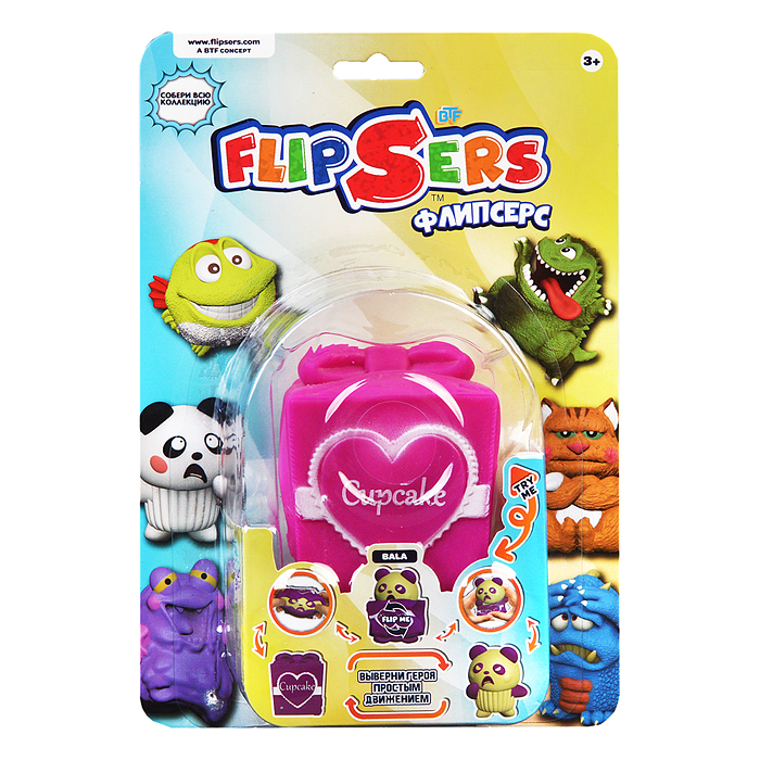 Тянучка-вывернушка - розовая Панда Балу,8 см Тянучка-вывернушка - розовая Панда Балу,8 см