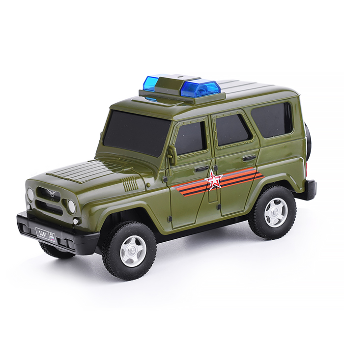 Фото к товару Машина р/у УАЗ Хантер Армия России 15 см, (свет, зеленый) Машина р/у УАЗ Хантер Армия России 15 см, (свет, зеленый)