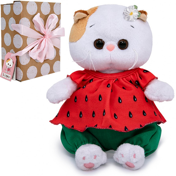 Кошка Ли-Ли BABY в костюмчике "Клубничка" Кошка Ли-Ли BABY в костюмчике "Клубничка"