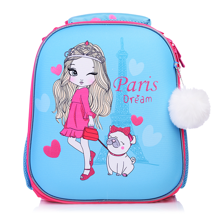 Рюкзак каркасный "Парижанка" формованный из полимеров, материал: нейлон, полиэстер, полноцветн Рюкзак каркасный "Парижанка" формованный из полимеров, материал: нейлон, полиэстер, полноцветн