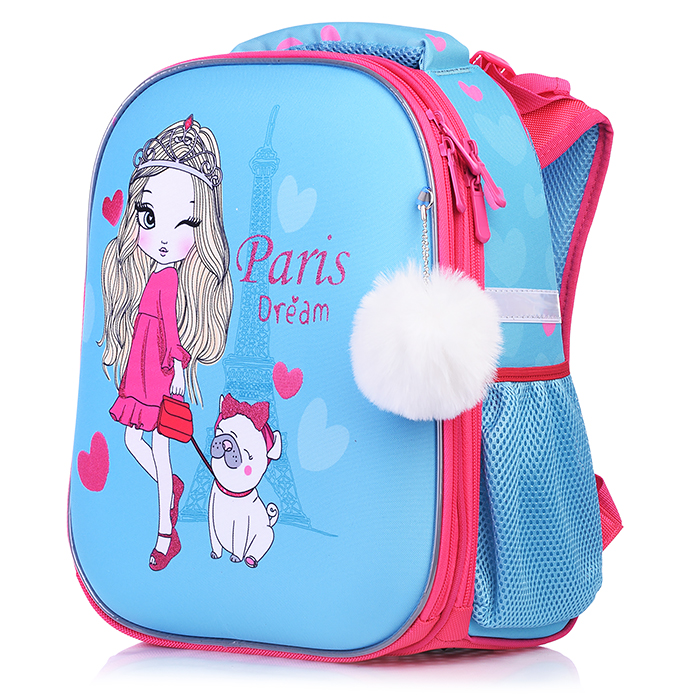 Фото к товару Рюкзак каркасный "Парижанка" формованный из полимеров, материал: нейлон, полиэстер, полноцветн Рюкзак каркасный "Парижанка" формованный из полимеров, материал: нейлон, полиэстер, полноцветн