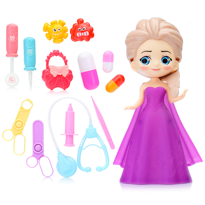 Фото к товару Кукла 559-227A "Принцесса" с аксессуарами, в пакете Кукла 559-227A "Принцесса" с аксессуарами, в пакете