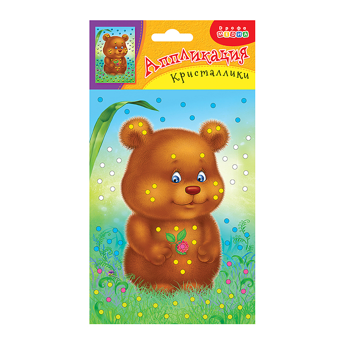 Аппликация. Кристаллики. Медвежонок Аппликация. Кристаллики. Медвежонок
