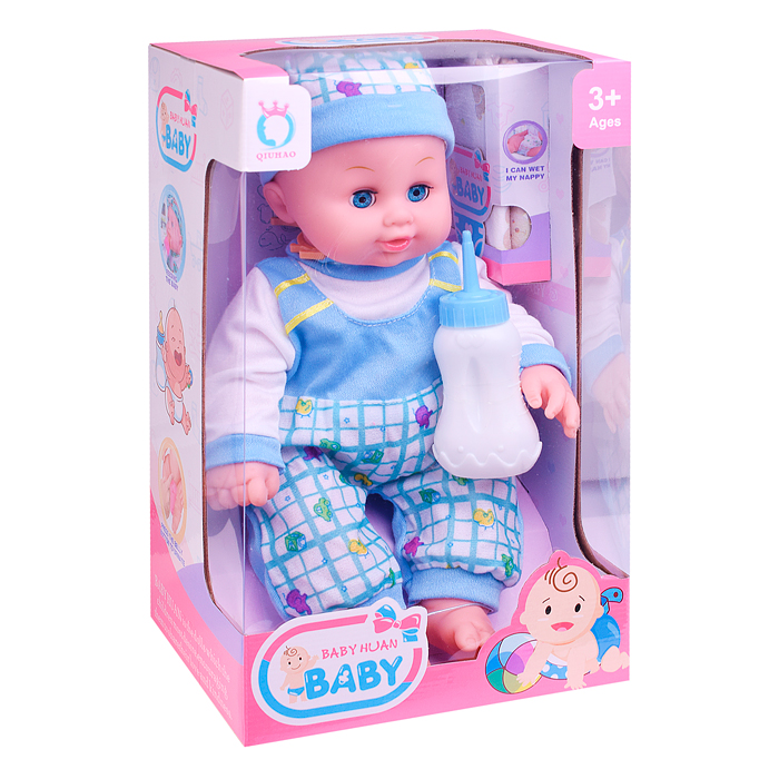 Фото к товару Пупс QH6035-38 с аксессуарами, в коробке Пупс QH6035-38 с аксессуарами, в коробке