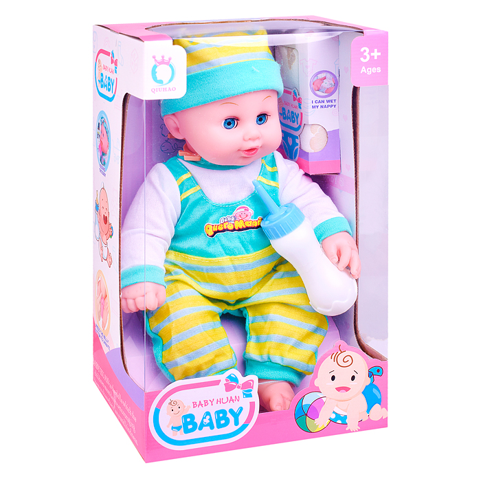 Фото к товару Пупс QH6035-38 с аксессуарами, в коробке Пупс QH6035-38 с аксессуарами, в коробке