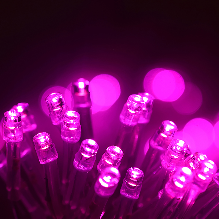 Фото к товару Электрогирлянда Сетка 3*0,4 м, 100 ламп, розовый Электрогирлянда Сетка 3*0,4 м, 100 ламп, розовый