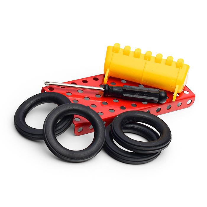 Фото к товару Конструктор металлический (193 детали) Конструктор металлический (193 детали)