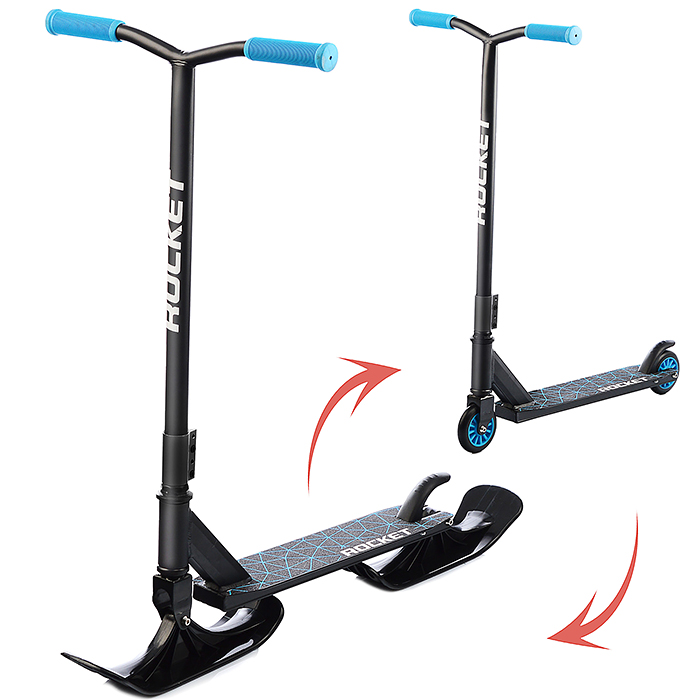 Самокат-снегокат трюковой R0005 в коробке (синий) Самокат-снегокат трюковой R0005 в коробке (синий)